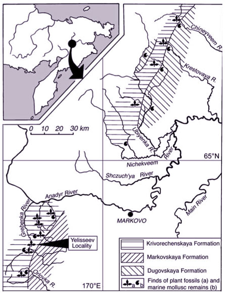 REgional Map of the Grbenka-Orlovka Region, NE Russia