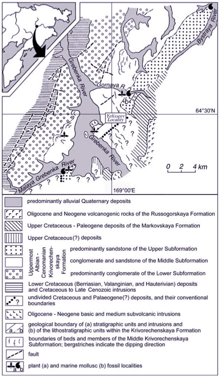 Map of the Grebenka Yeliseev Locality